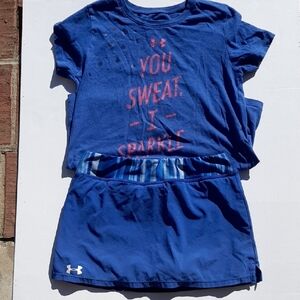 Under Armour Girls Tee And Skort Set